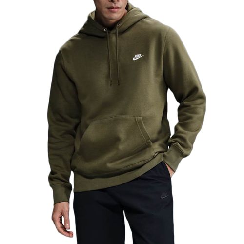 Moletom Masculino Nike Sportswear Club Fleece Medium Olive VERDE-FN3859-222- -1-
